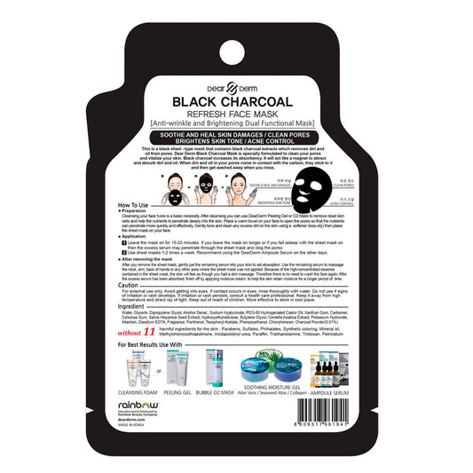 Mascarilla facial purificante Black Charcoa l