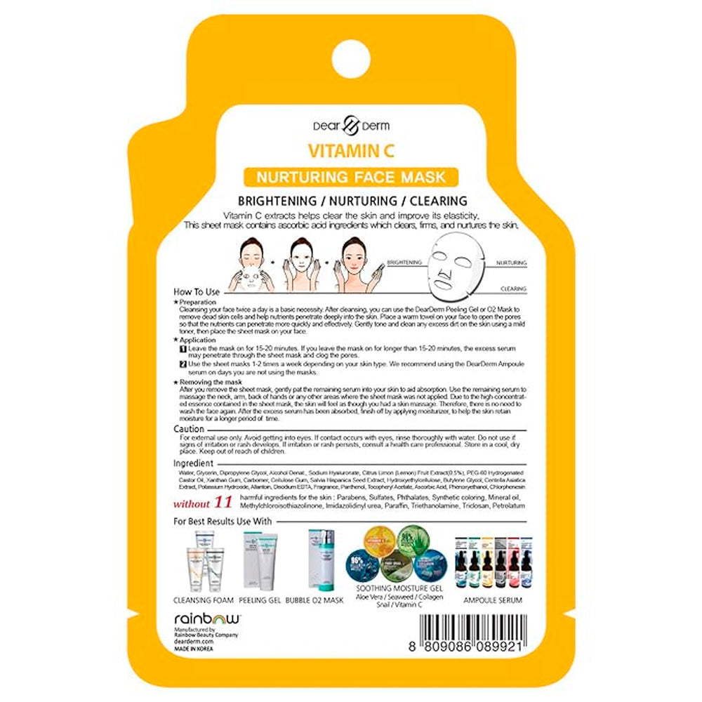 Mascarilla facial nutritiva Vitamin C