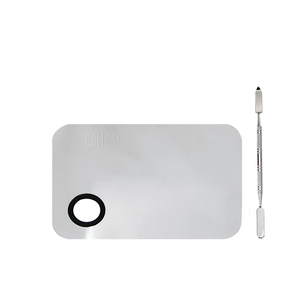 Paleta de Mezcla Rectangular con Espátula