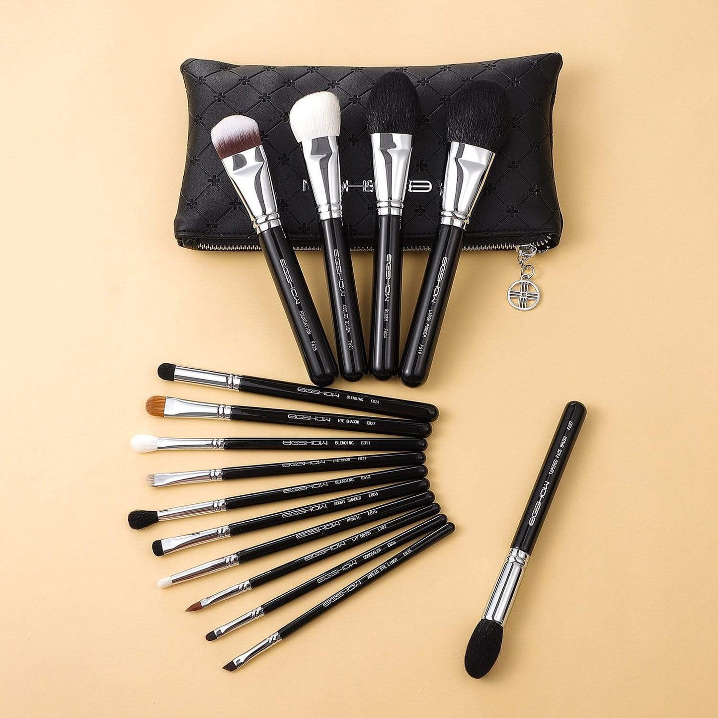 Set De Brochas Master Series De 15 Piezas Bright Silver