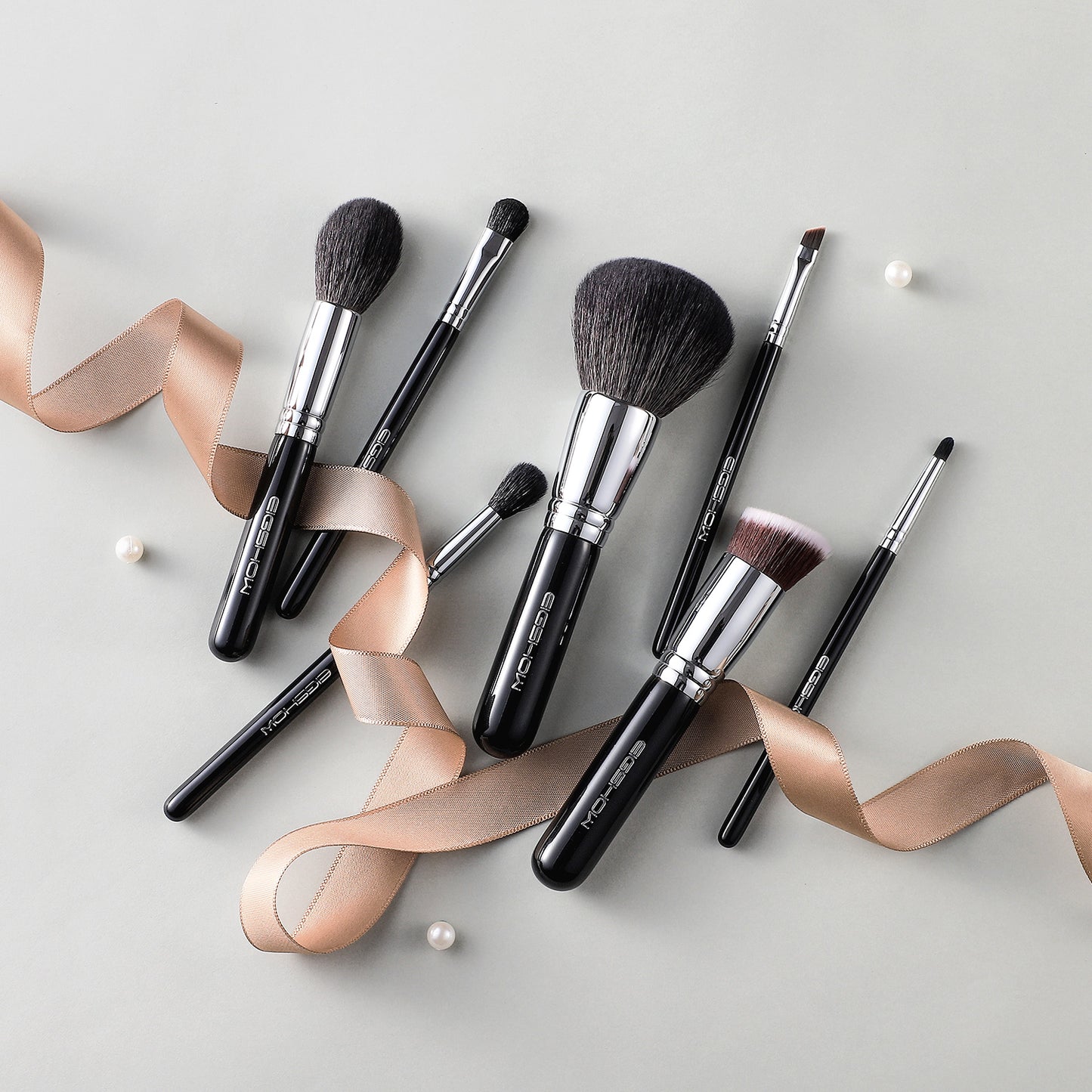 Set De Brochas Chic Series De 7 Piezas Bright Silver