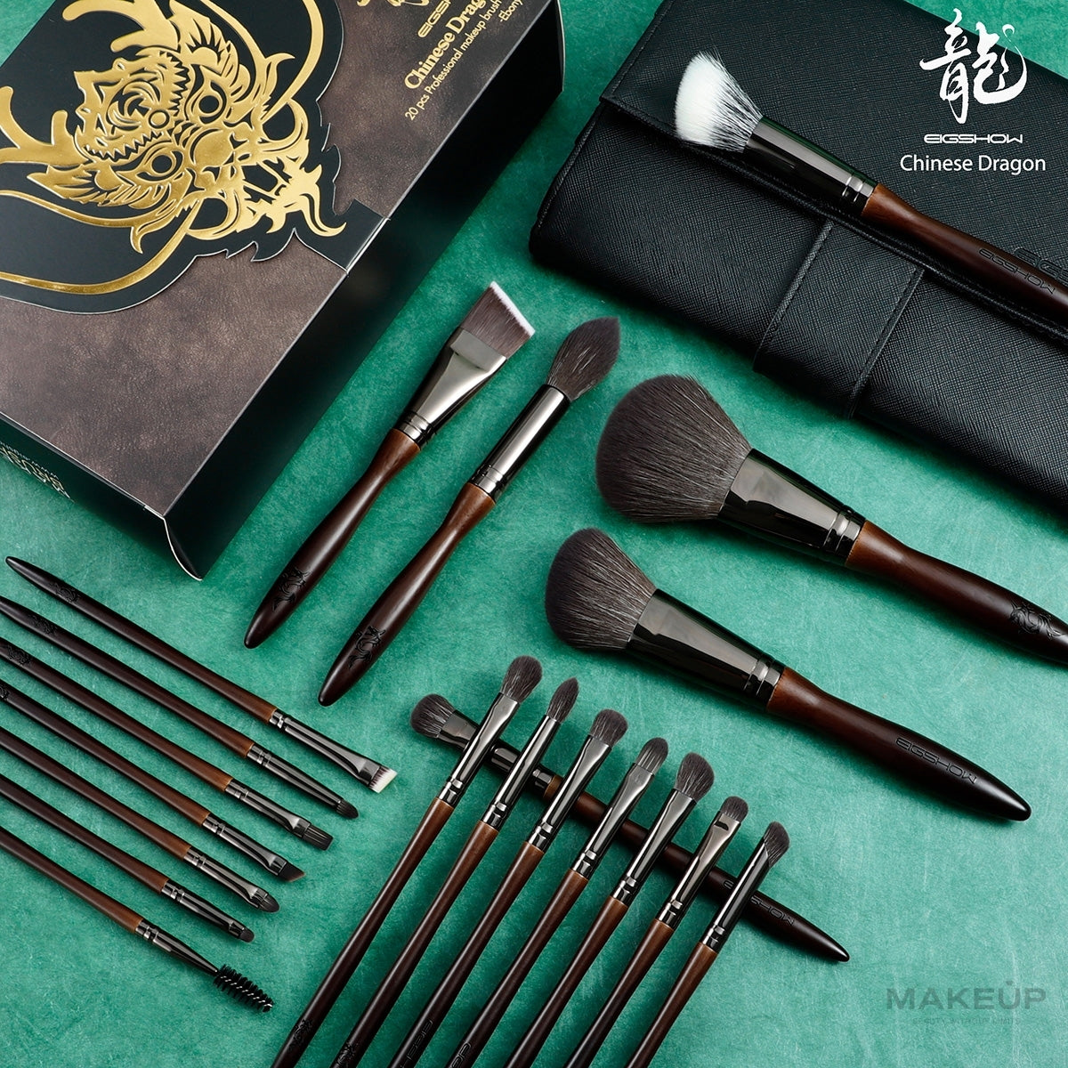 Set de brochas Chinese Dragon de 20 piezas Ebony