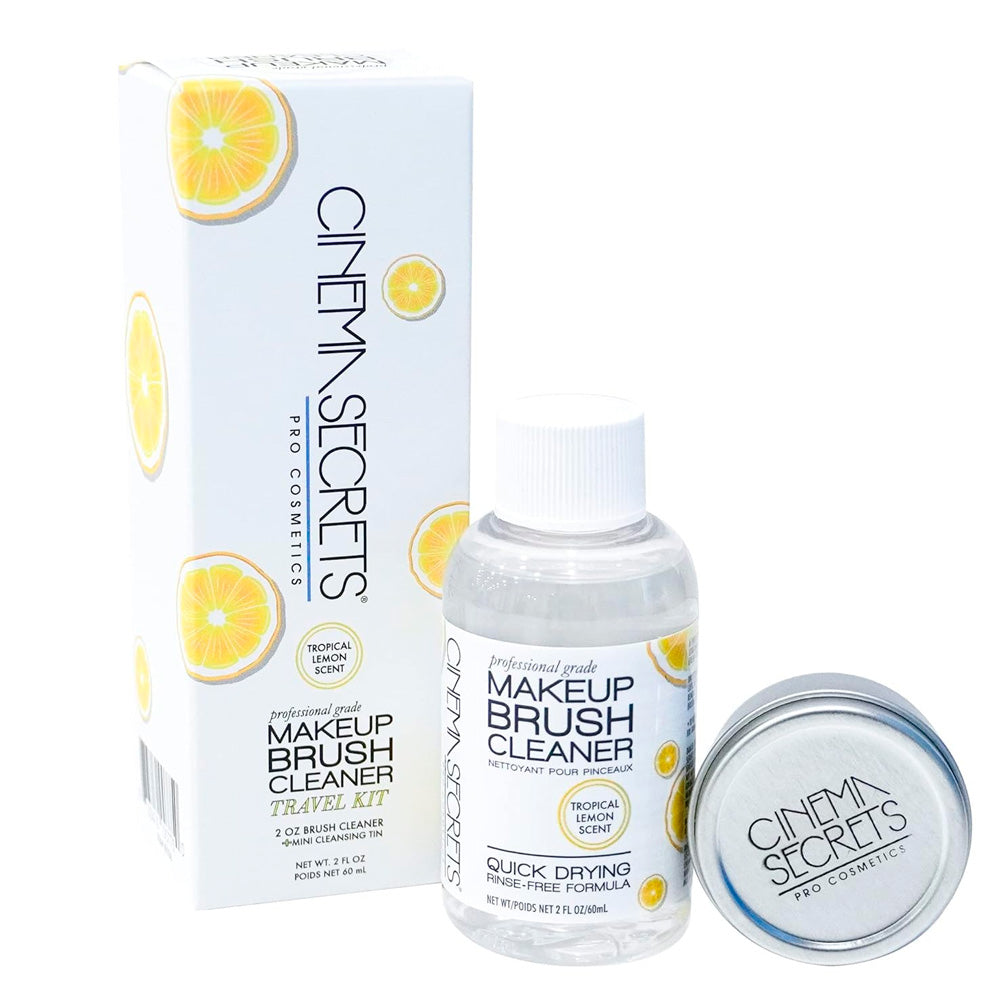 Kit limpiador de brochas Pro Starter Tropical Lemon 2oz + mini lata limpiadora