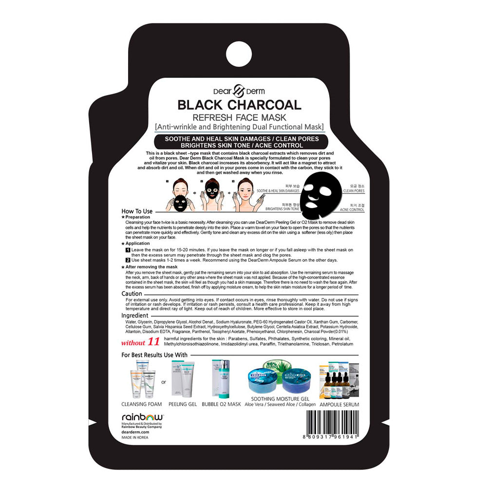 Mascarilla facial purificante Black Charcoa l