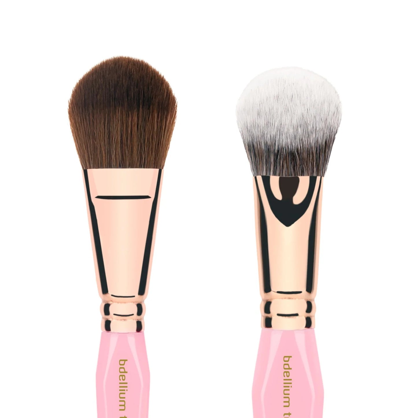 Set de Brochas Pink Golden Triangle para Rostro y Ojos