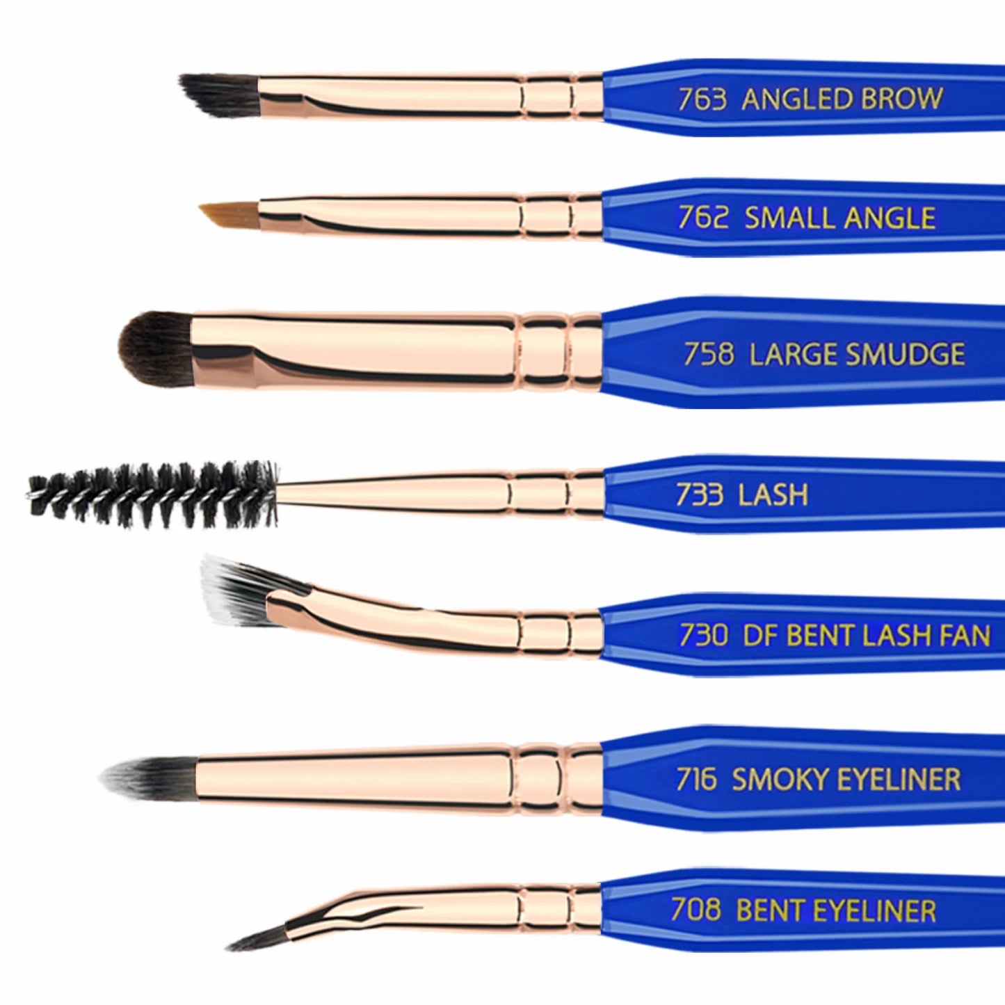 Set Completo de Brochas Golden Triangle para Ojos