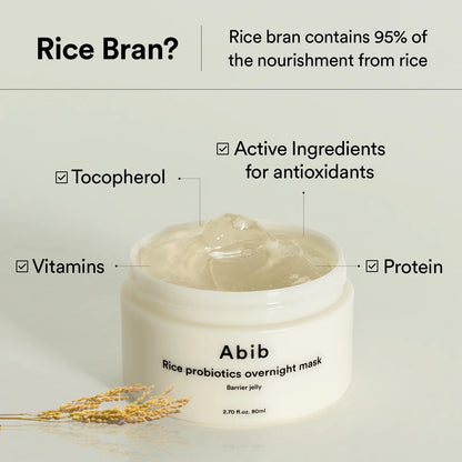 Mascarilla nocturna Rice Probiotics Barrier Jelly 80 ml