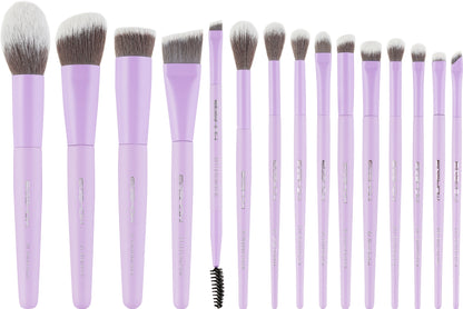 Set De Brochas Lilac Whisper De 15 Piezas
