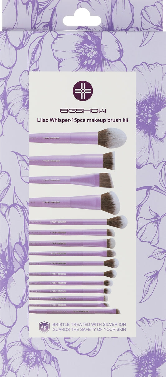Set De Brochas Lilac Whisper De 15 Piezas