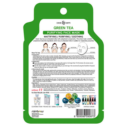 Mascarilla facial purificante Green Tea