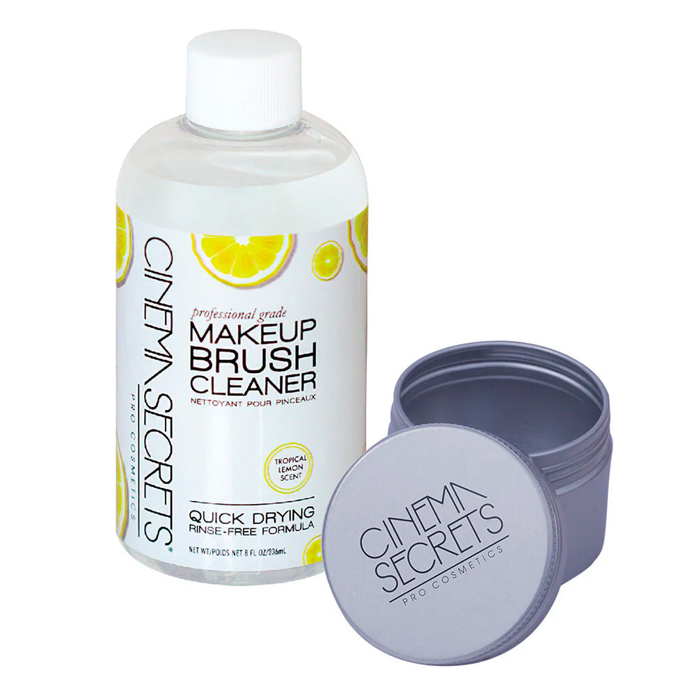 Kit limpiador de brochas Pro Starter Tropical Lemon 8oz + lata limpiadora