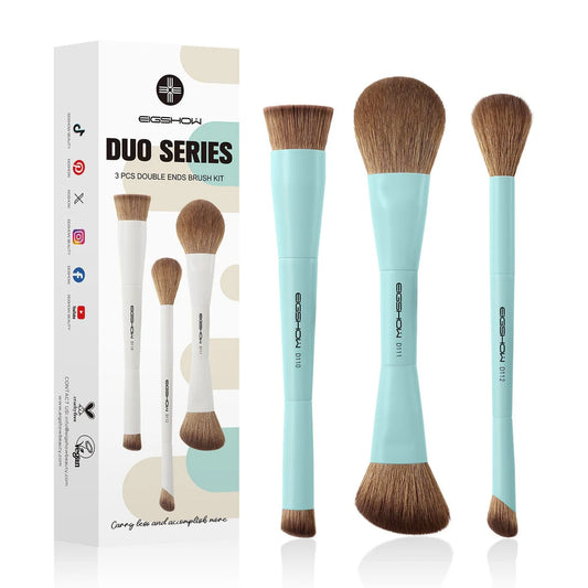 Set de brochas Duo Series-3 Double Ends Brush Cyan