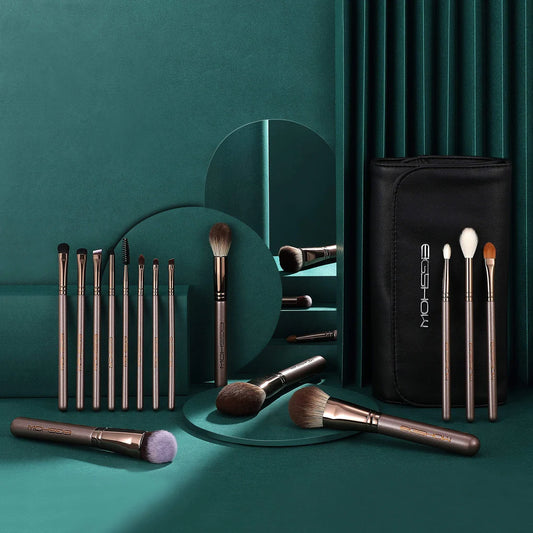 Set De Brochas Magician Series De 18 Piezas Lucky Coffee
