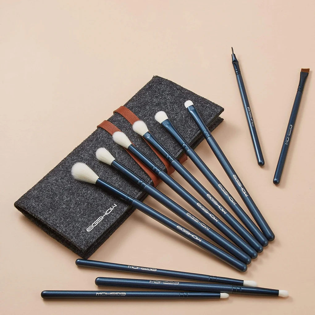 Set De Brochas Jade Series De 11 Piezas Tourmaline Blue