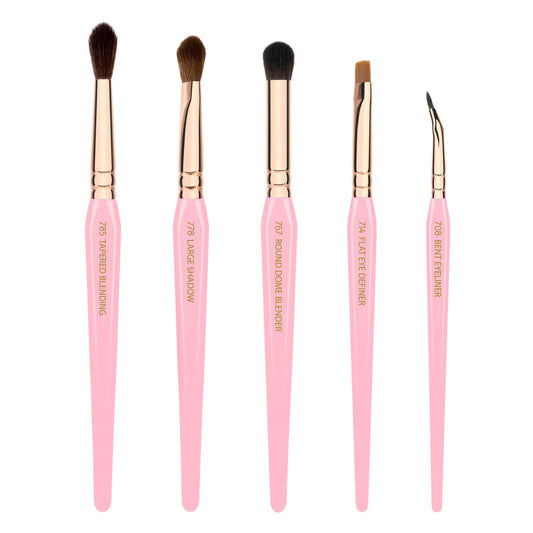 Set de Brochas Pink Golden Triangle para Ojos